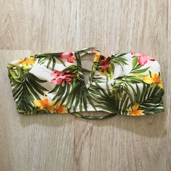 👙 2 for $15 👙 tropical print bandeau bikini - Picture 1 of 2